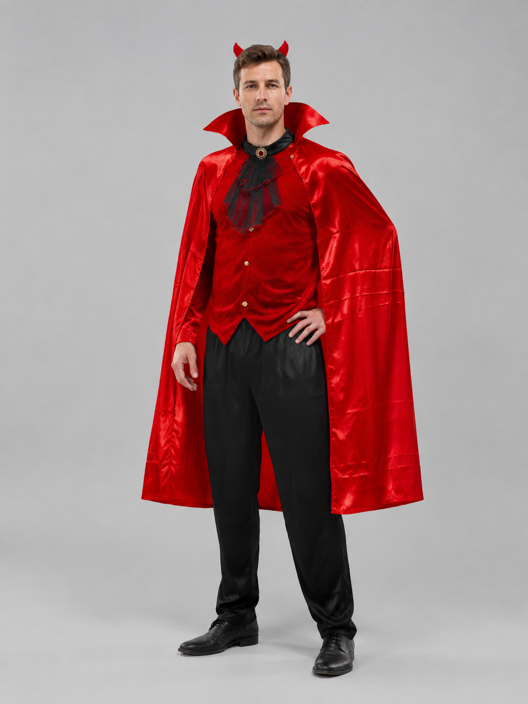 Devil Costume, Red and Black Costumes detail