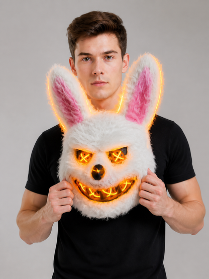 Halloween Glowing Bunny Carnival Headpiece Costume Headwear detail