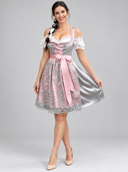 Tracht-Style Costume for Beer Festival with Corset