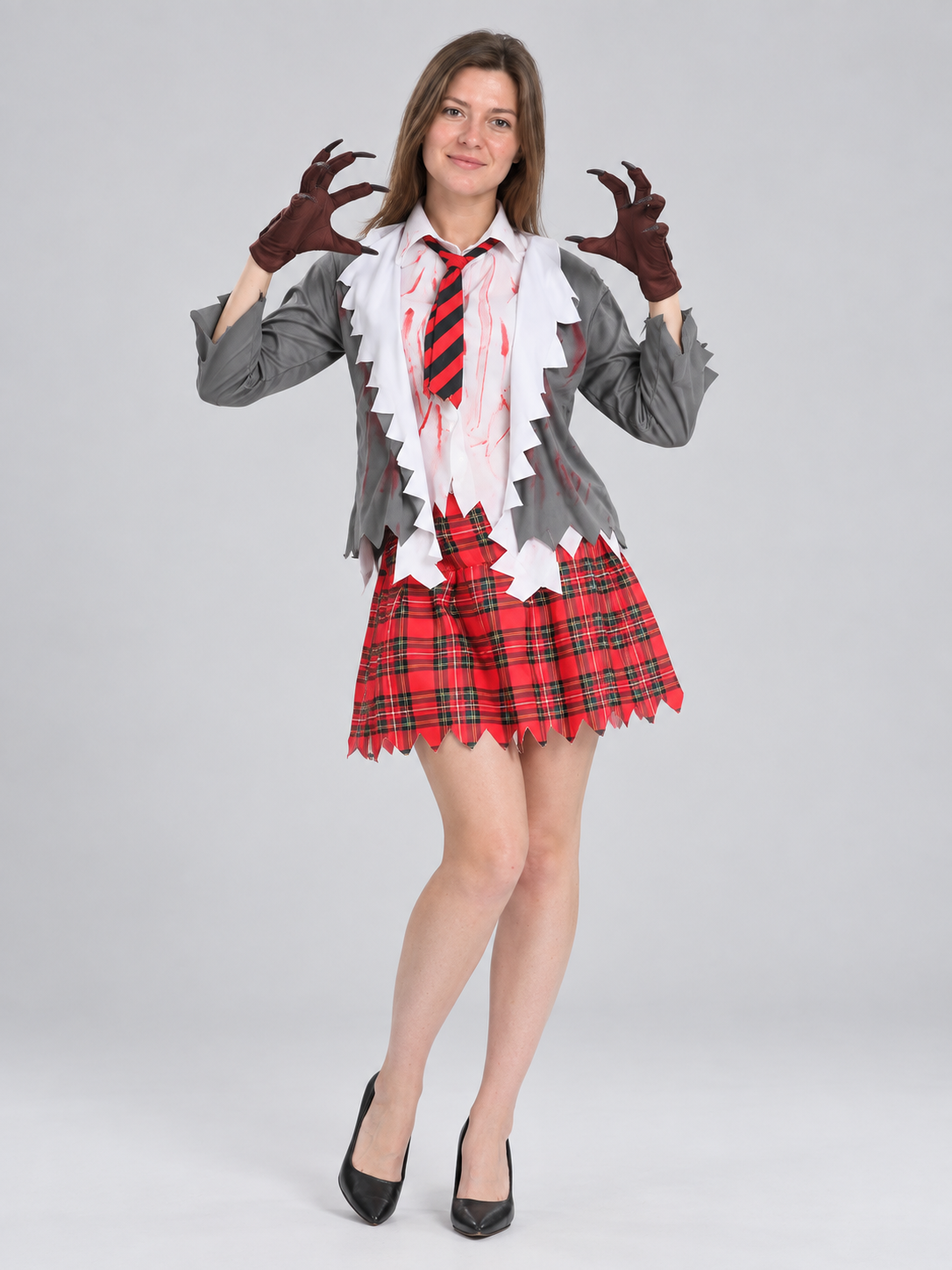 Werewolf Costume with Blouse, Jacket, and Skirt