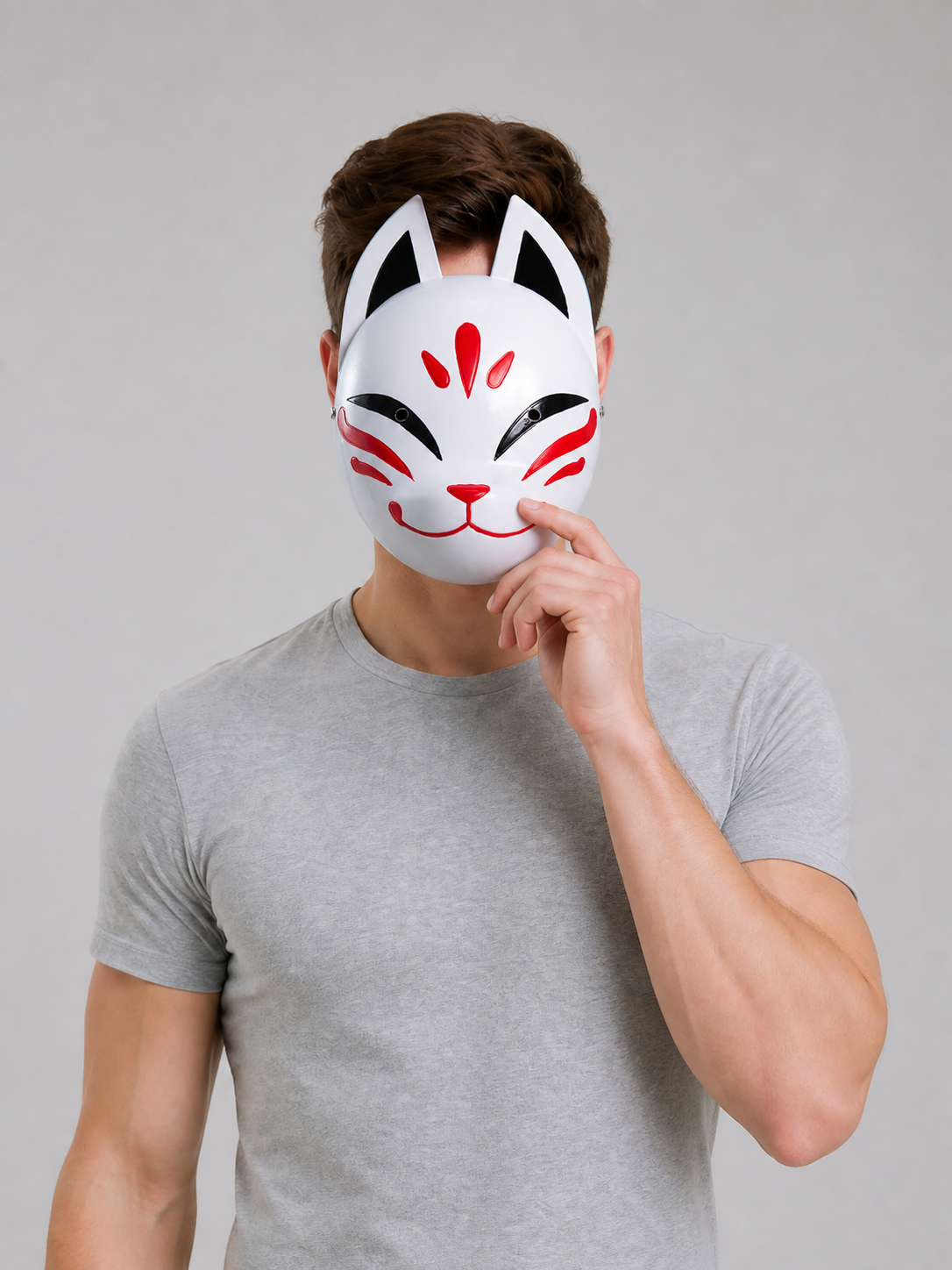 Fox Carnival Mask with Ears for Halloween Costume Masks detail