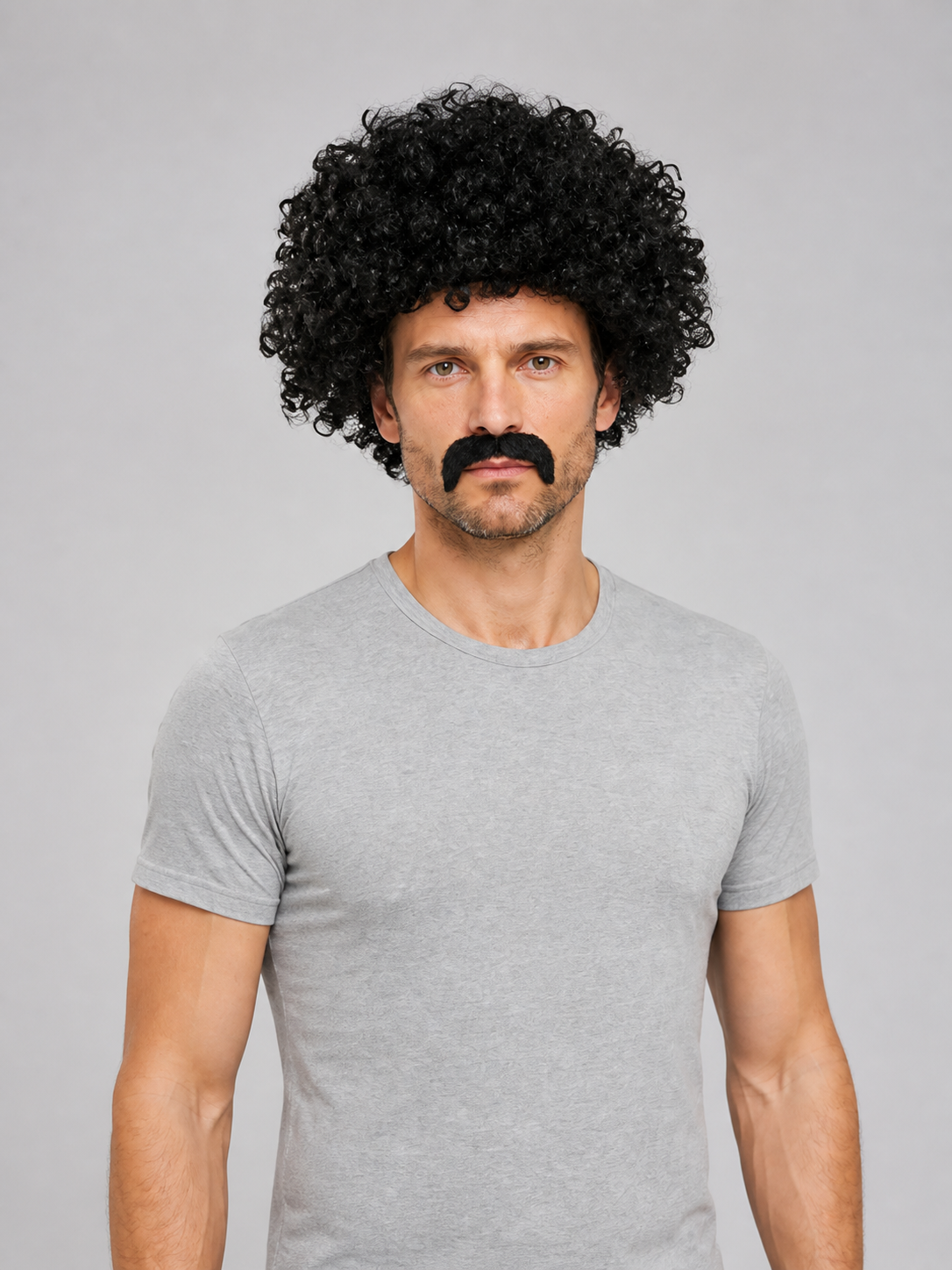 Black Carnival Wig with Short Curls