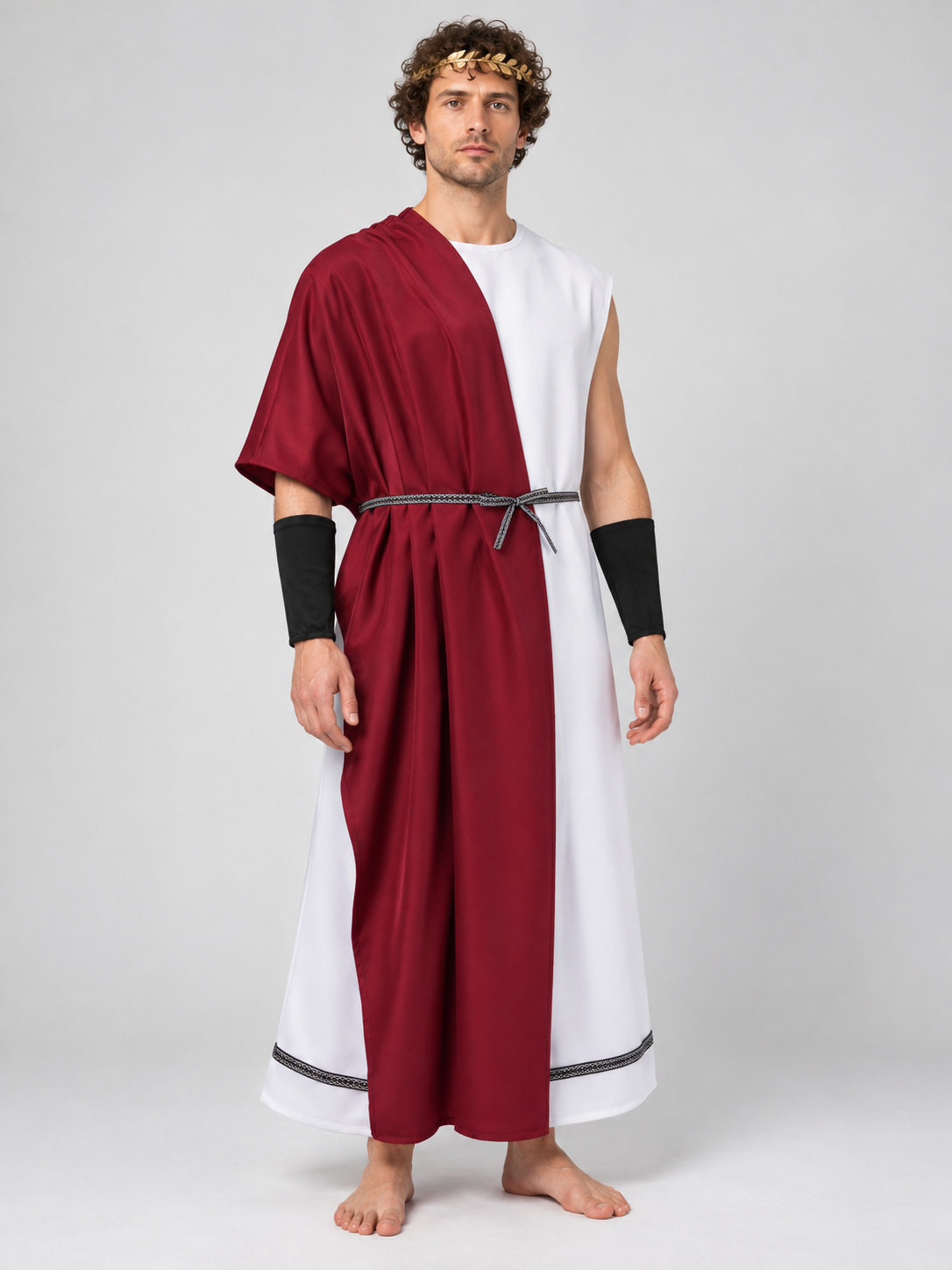 Ancient Greek Costume with an Asymmetrical Robe