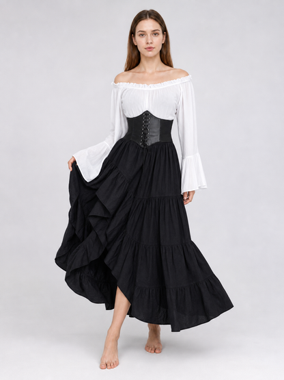 Three-Piece Gothic Costume with Corset