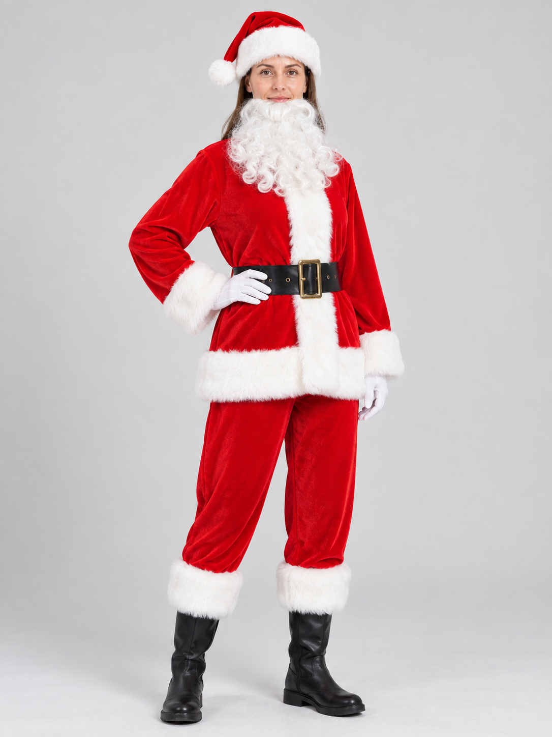 Santa Claus Costume with Beard Costumes detail