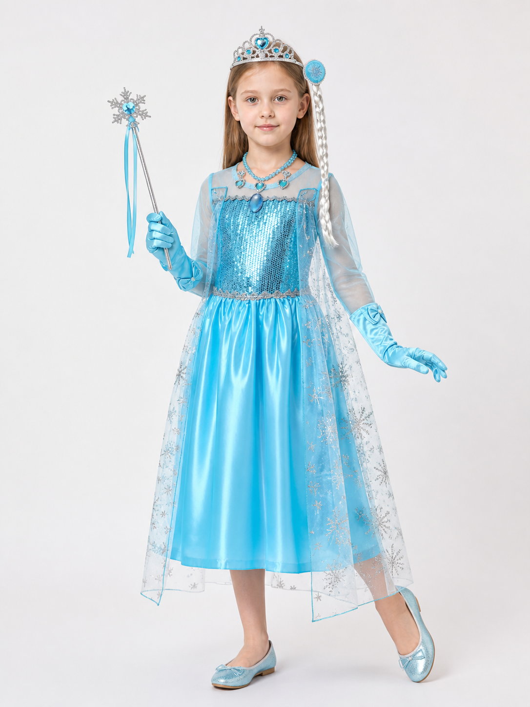 Snow Queen Costume for Halloween and Cosplay Costumes detail