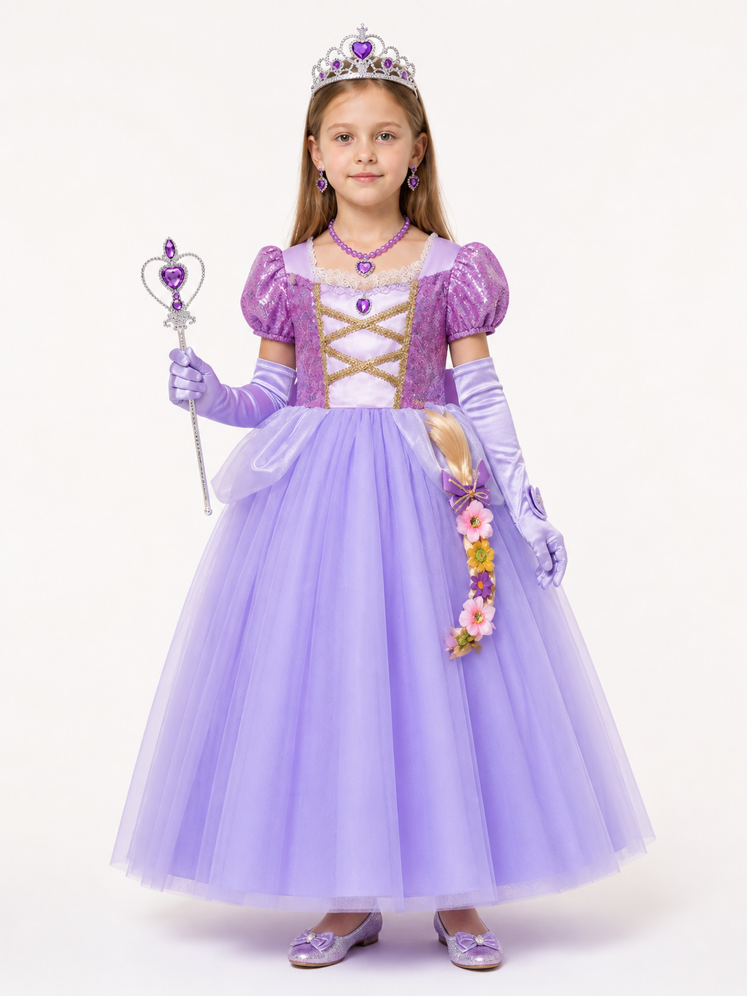 Purple Princess Costume for Halloween Costumes detail