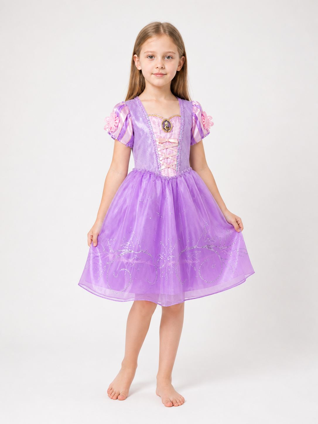 Pink and Purple Princess Halloween Costume Costumes detail