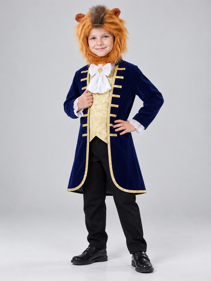 Kids' Lion Carnival Costume with Mane and Jabot