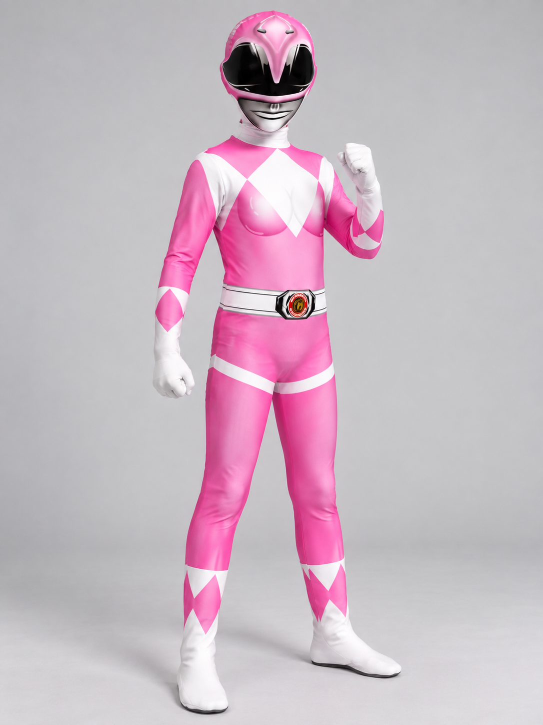 Kids' Pink Carnival Cosplay Costume with Helmet