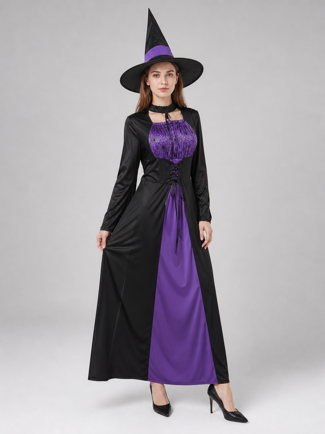 Black Costume Cape with Dress and Hat