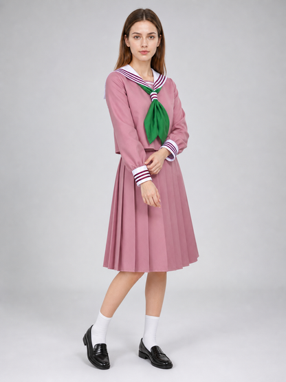 Cosplay Dress with Sailor Collar and Pleats