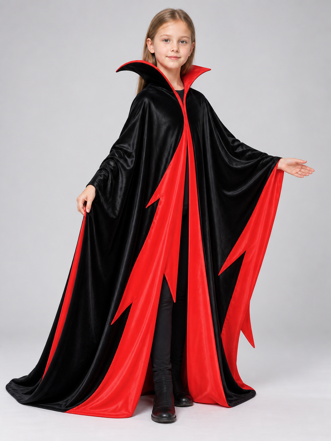 Carnival Cloak Cape with a High Collar Costume Capes detail