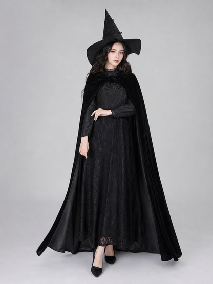 Elphaba Cosplay Costume: Dress, Cape, and Hat