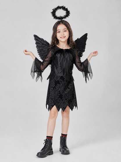 Angel Costume with Wings and Halo for Cosplay