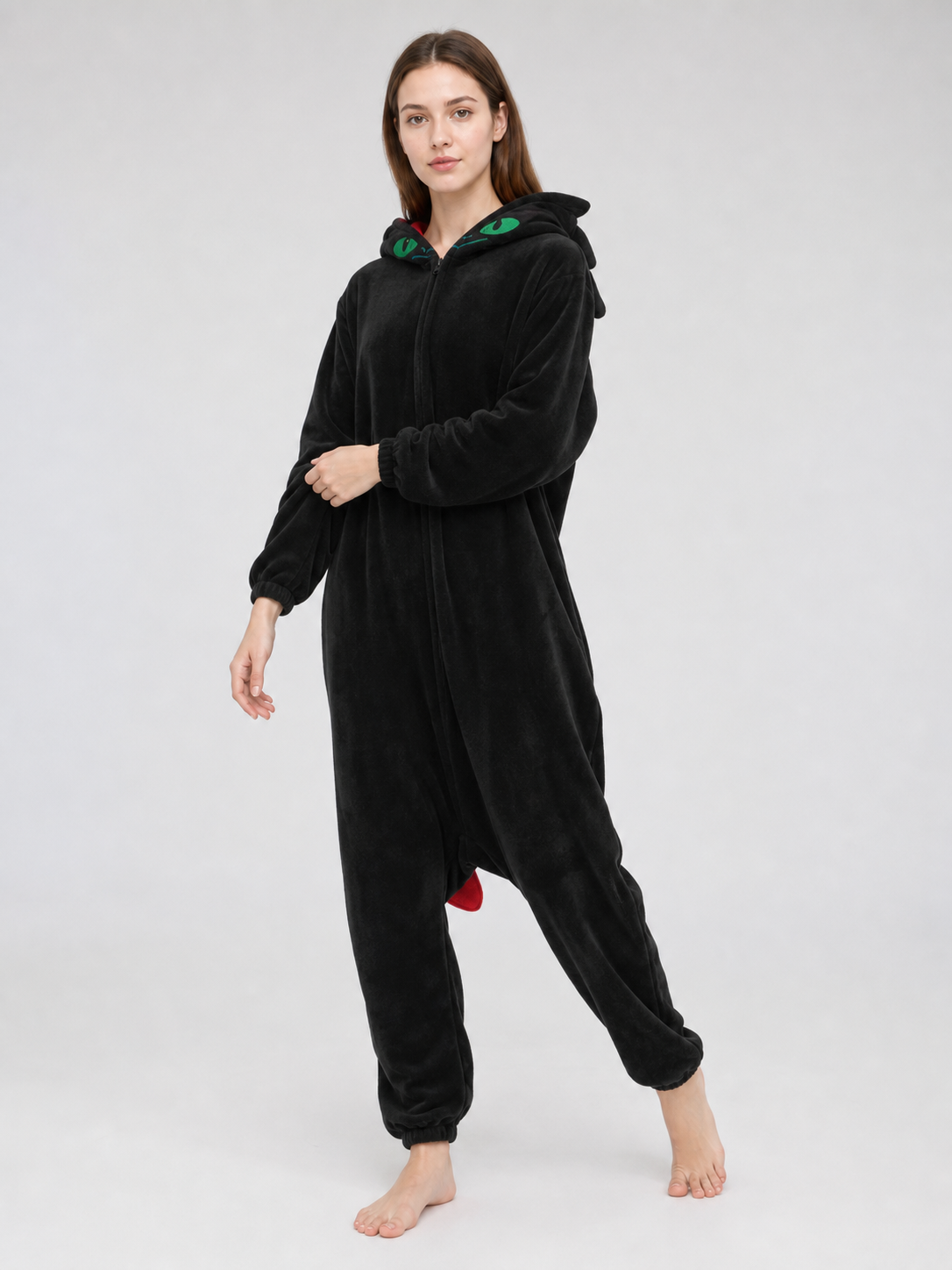 Dragon Kigurumi, Black Hooded Costume