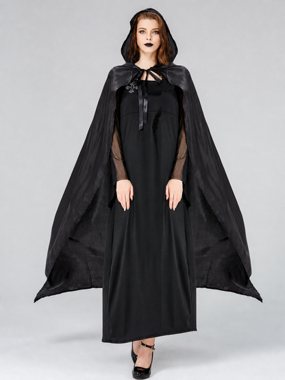 Witch Costume: Hood, Cape, Dress