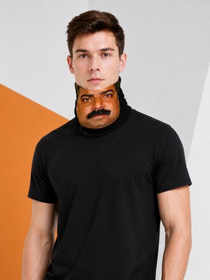 Carnival Mask with Black Beard for Halloween and Cosplay Costume Masks detail
