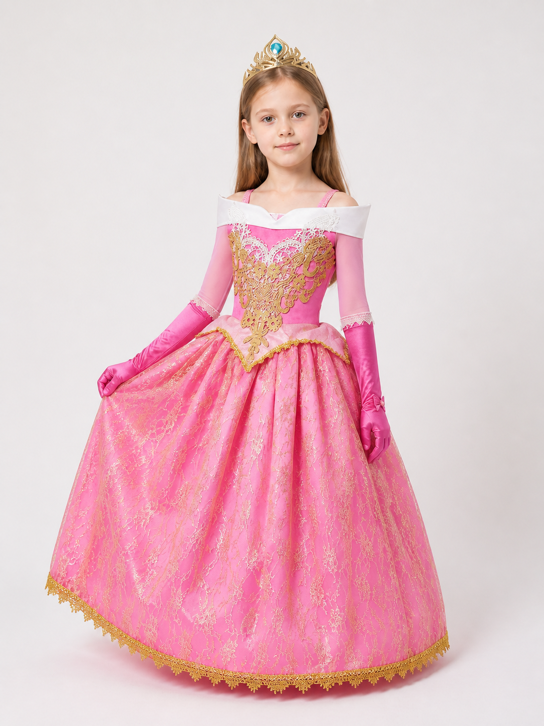 Pink Princess Costume for Halloween and Carnival Costumes detail