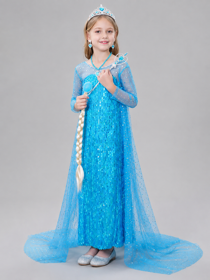 Sequined Costume Dress with a Train Costume Dresses detail