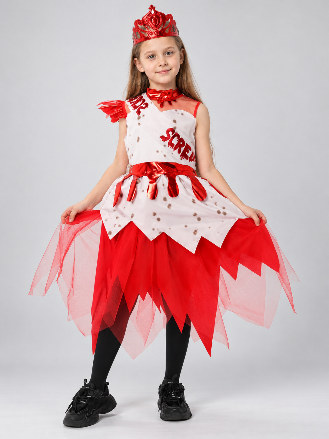 Vampire Costume with Dress and Crown