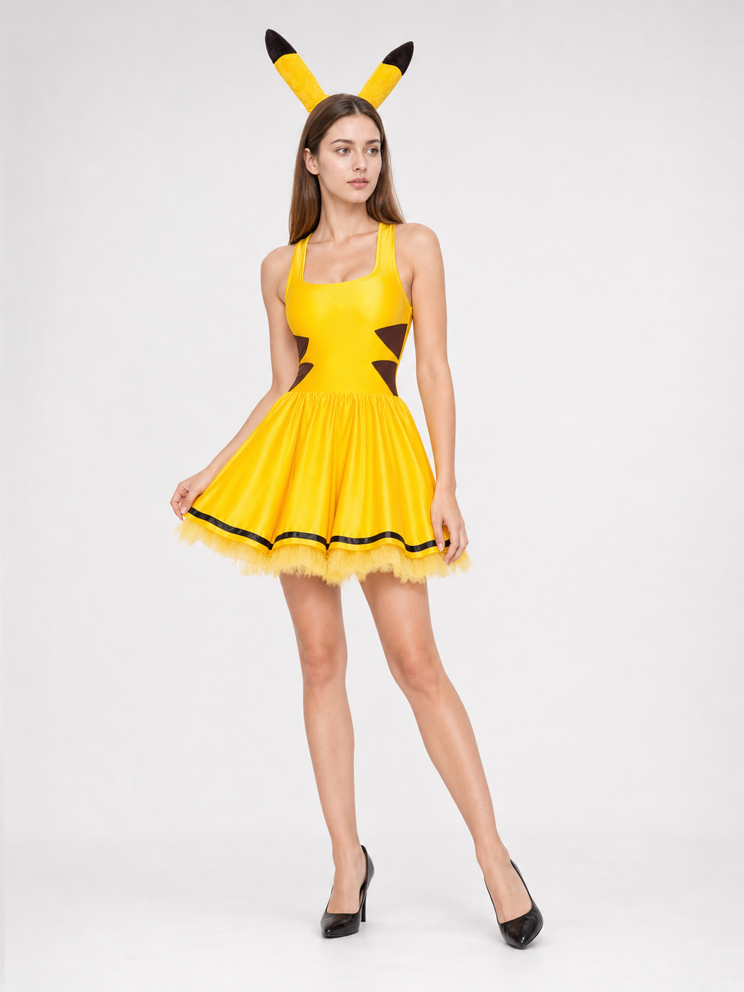 Carnival cosplay dress costume with ears