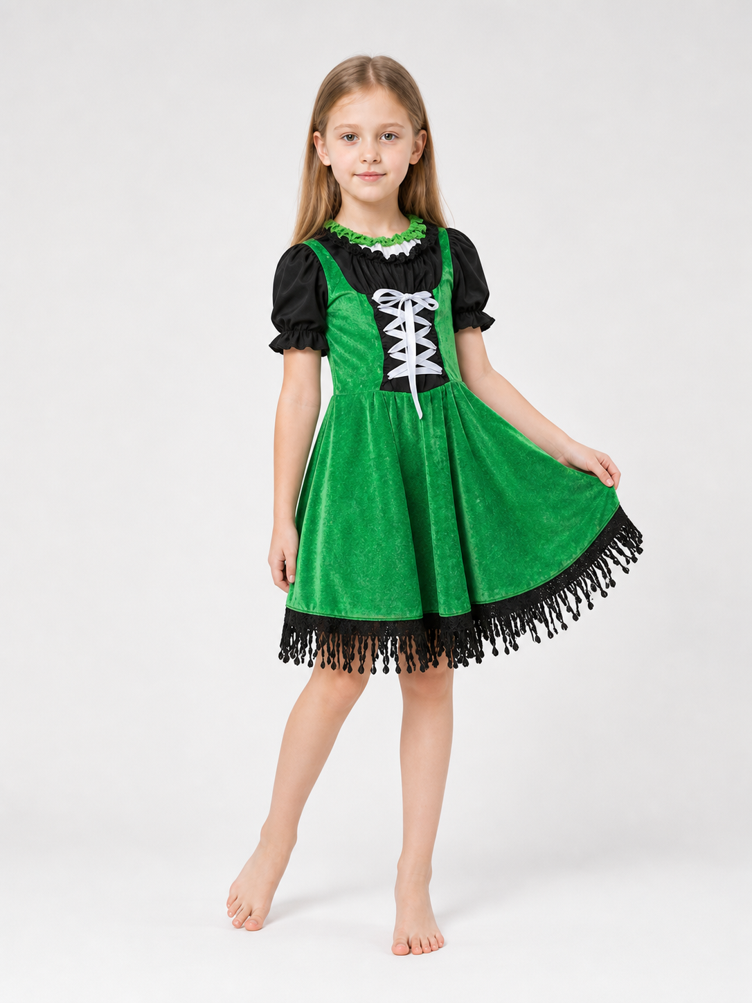 Leprechaun costume with green hat