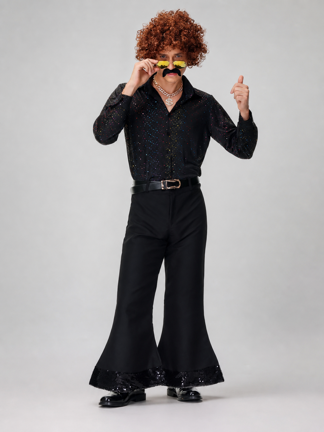 Disco-Style Stage Costume: Shirt and Pants