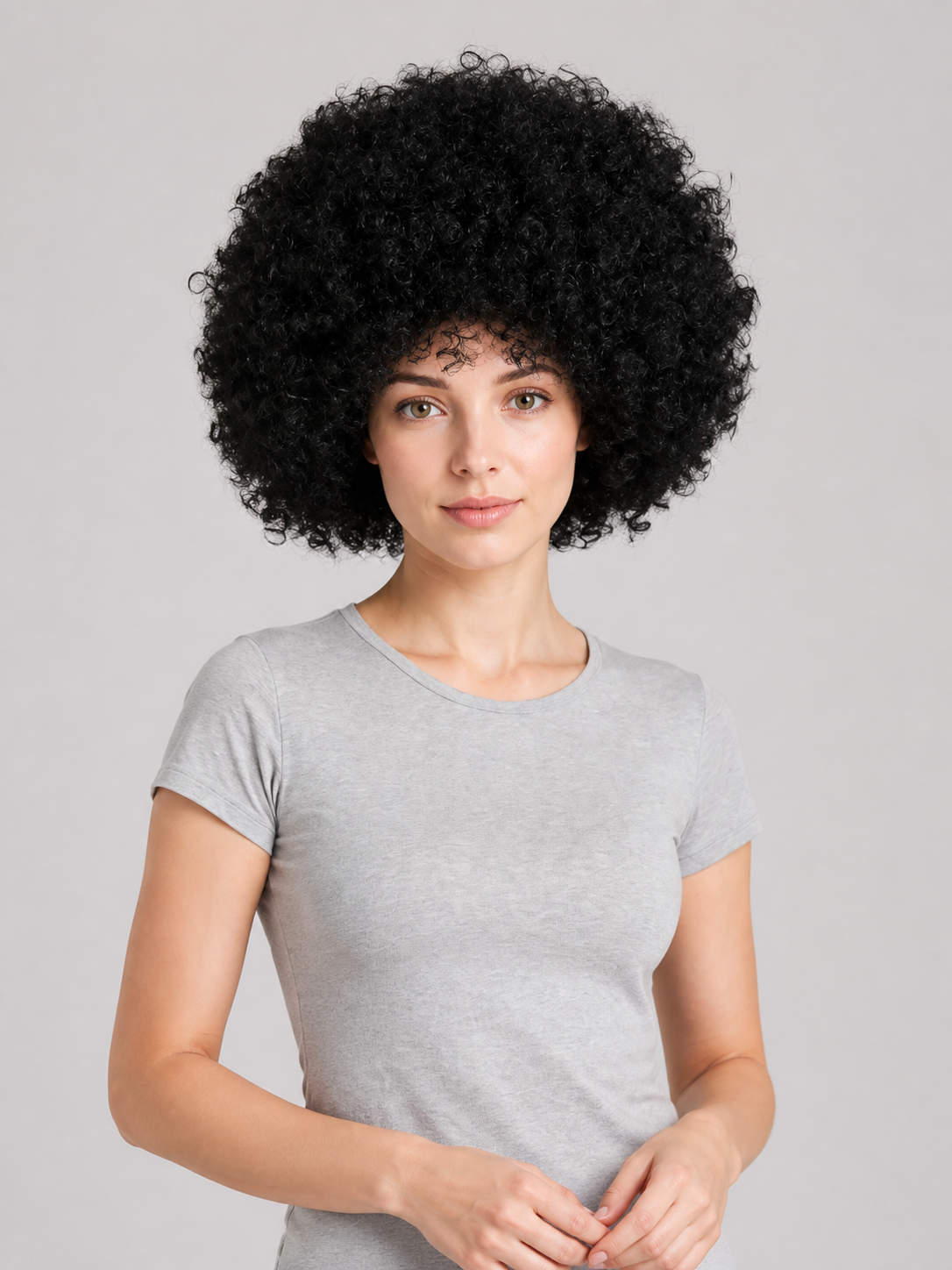 Black Afro-Style Carnival Wig for Cosplay