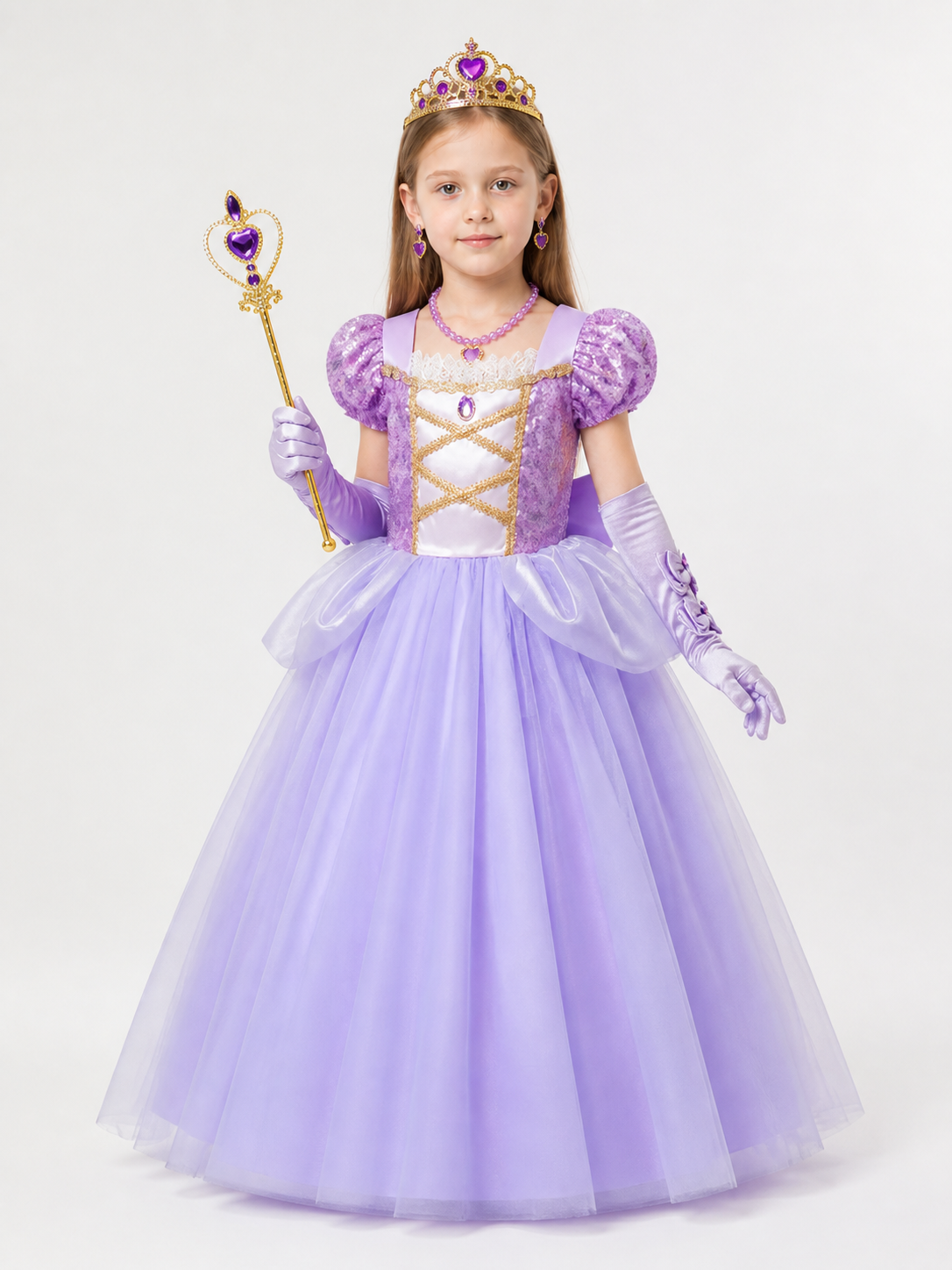 Purple Princess Costume for Halloween Costumes detail