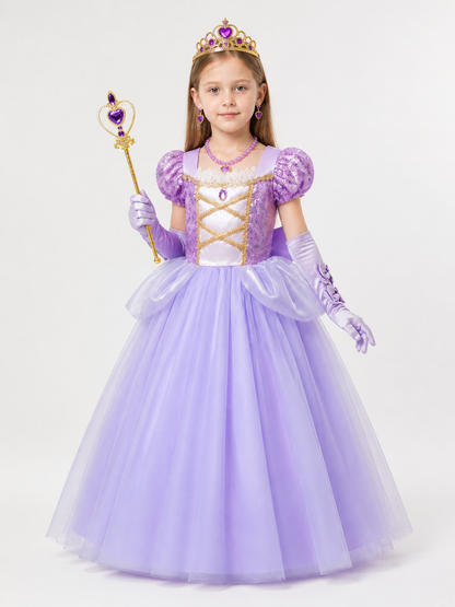 Purple Princess Costume for Halloween Costumes detail