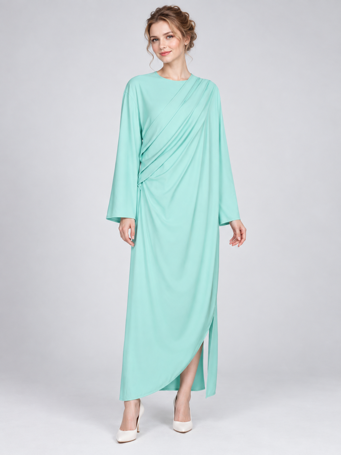 Carnival Costume Dress with Asymmetrical Draping Costume Dresses detail