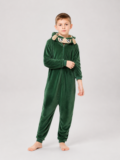 Monster Hooded Jumpsuit Costume