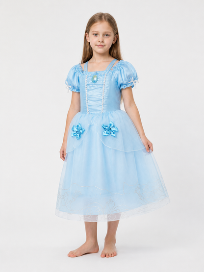 Blue Princess Carnival Costume for Halloween Costumes detail