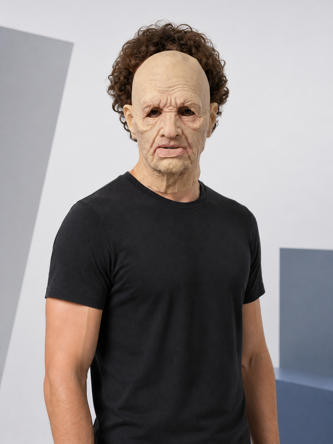 Realistic Halloween Mask with Deep Wrinkles