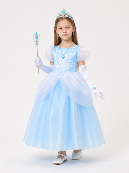 Princess Costume, Blue Dress and Accessories Costume Dresses detail