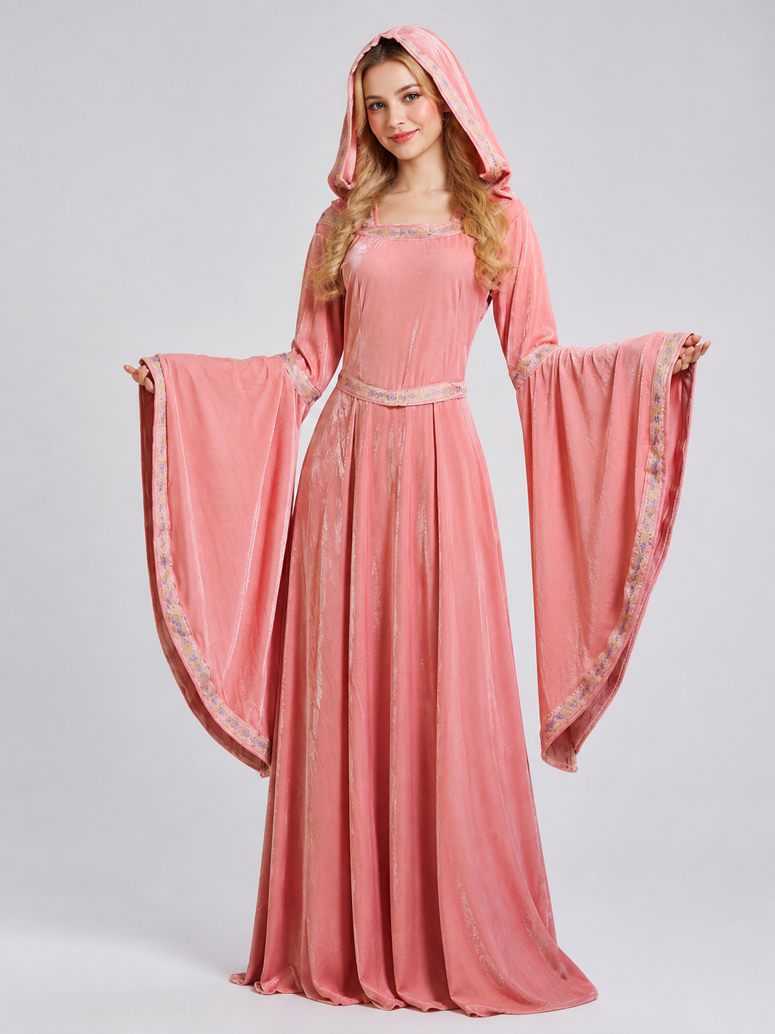 Medieval-Style Hooded Costume Dress Costume Dresses detail