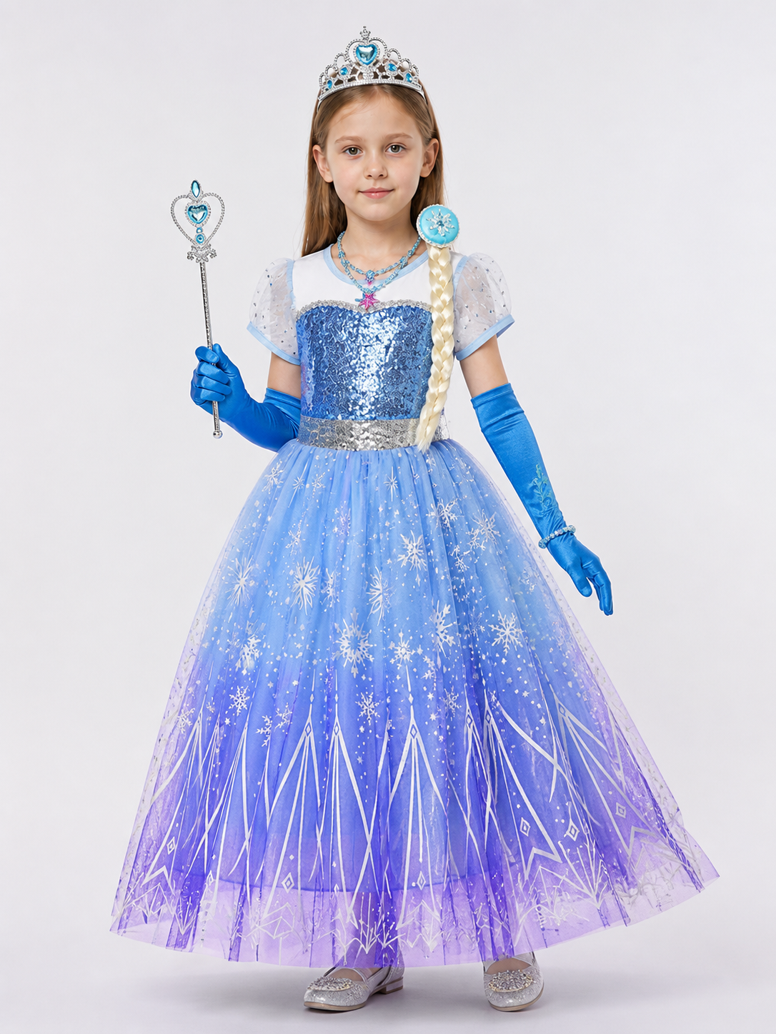 Snowflake Princess Costume for Halloween Costumes detail