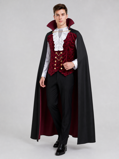 Count Costume: Victorian-Style Coat and Vest with Jabot