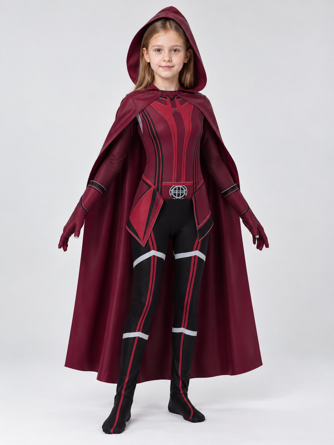 Scarlet Witch Cosplay Costume with Cape and Hood Costume Capes detail