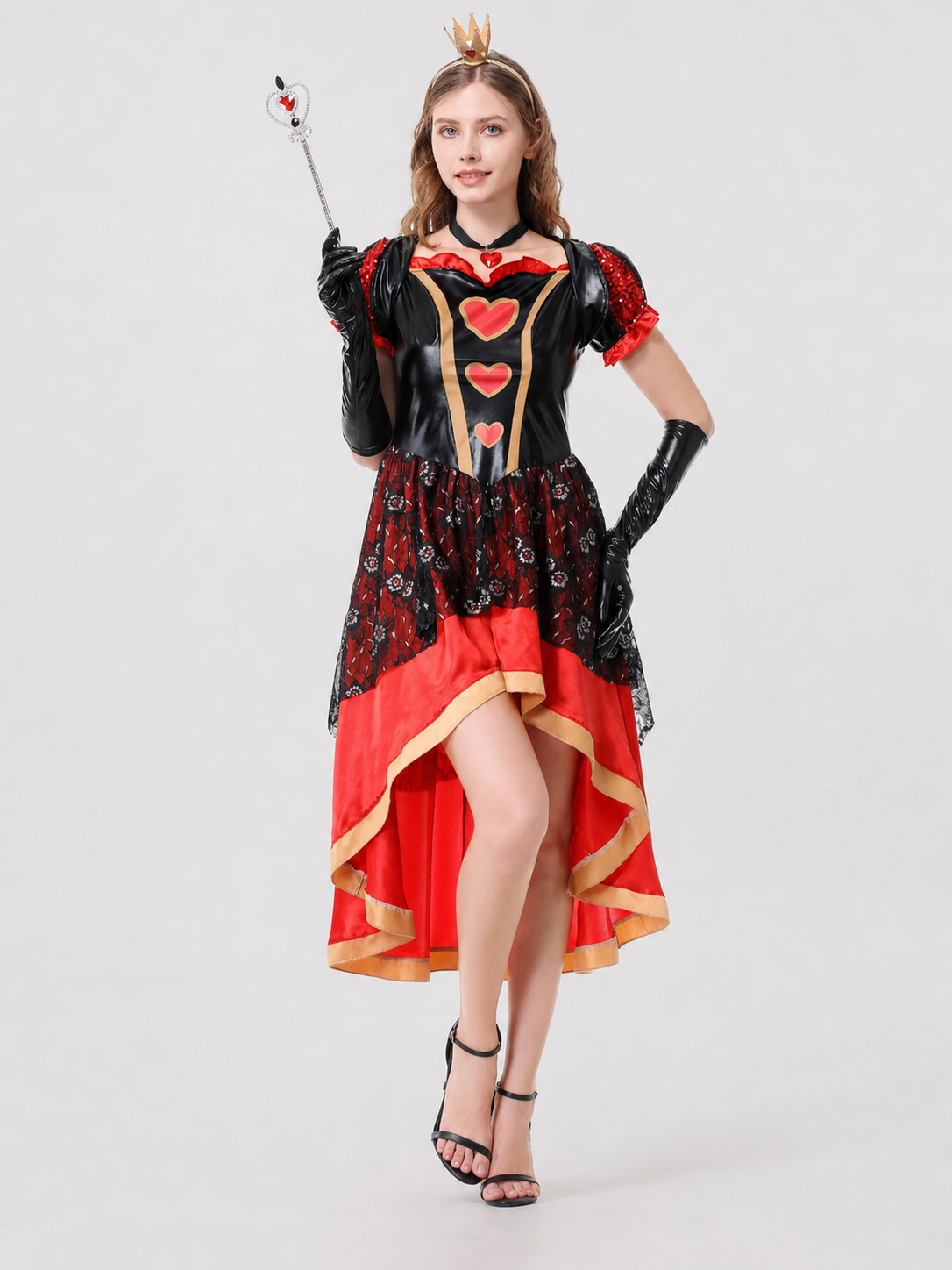 Red Queen Costume Dress for Cosplay