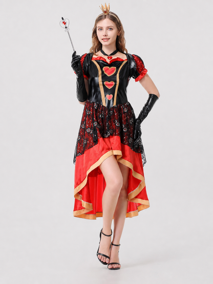 Red Queen Costume Dress for Cosplay