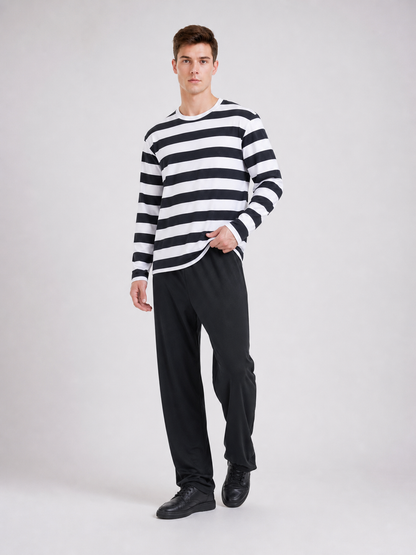 Striped Robber Costume for Cosplay