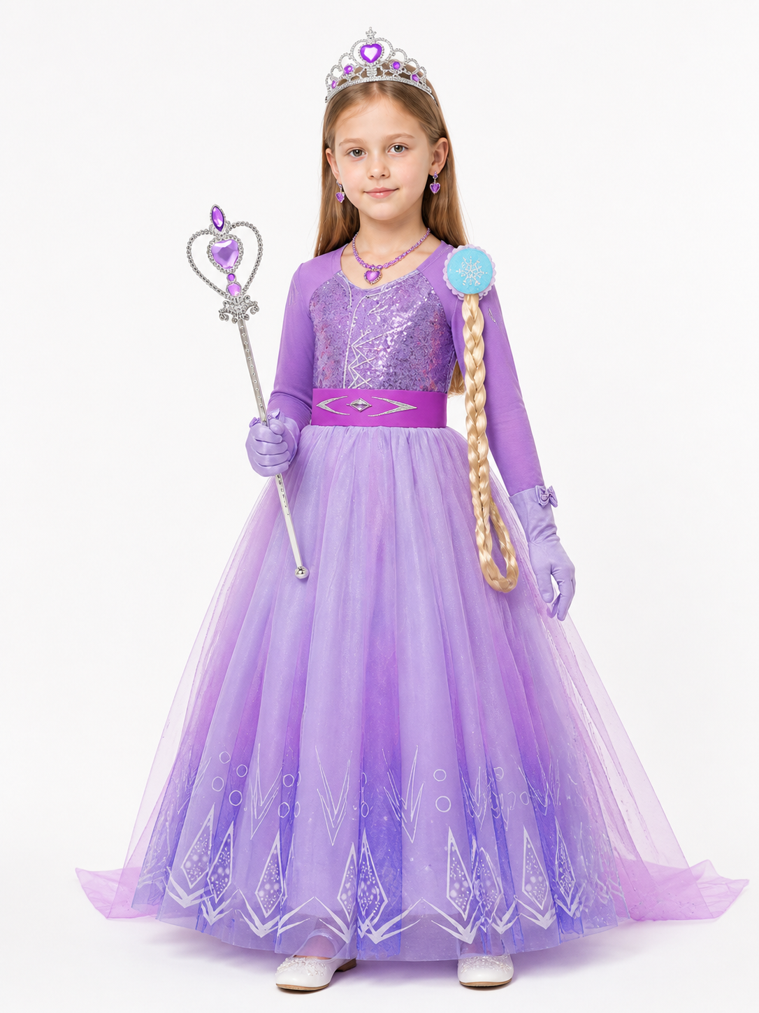 Snow Queen Costume for Halloween and Cosplay Costumes detail
