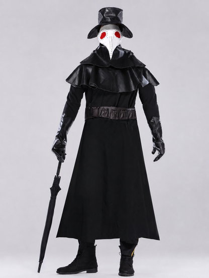Plague Doctor Costume with Mask and Hat