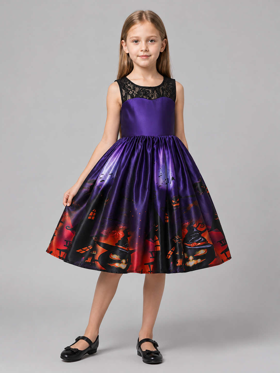 Children's Purple Halloween Costume Dress Costume Dresses detail
