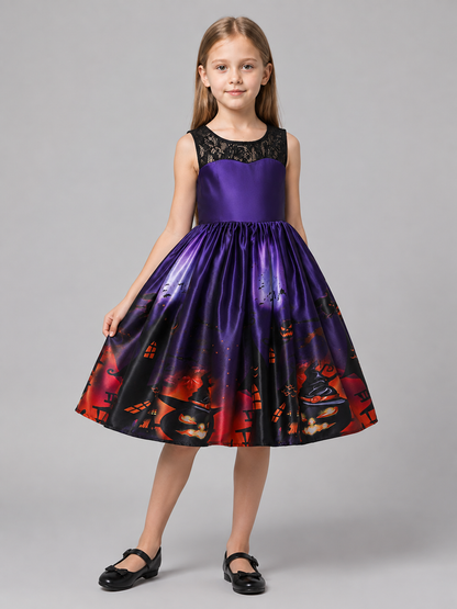 Children's Purple Halloween Costume Dress Costume Dresses detail