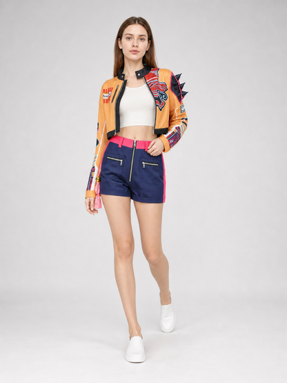 Cosplay Costume: Jacket, Vest, Shorts, and Accessories