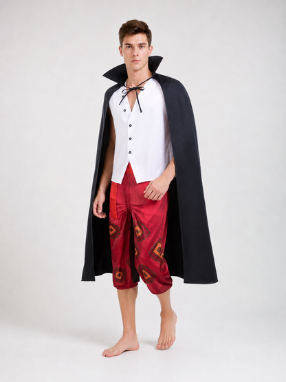 Pirate Cosplay Costume: Cape, Vest, and Pants