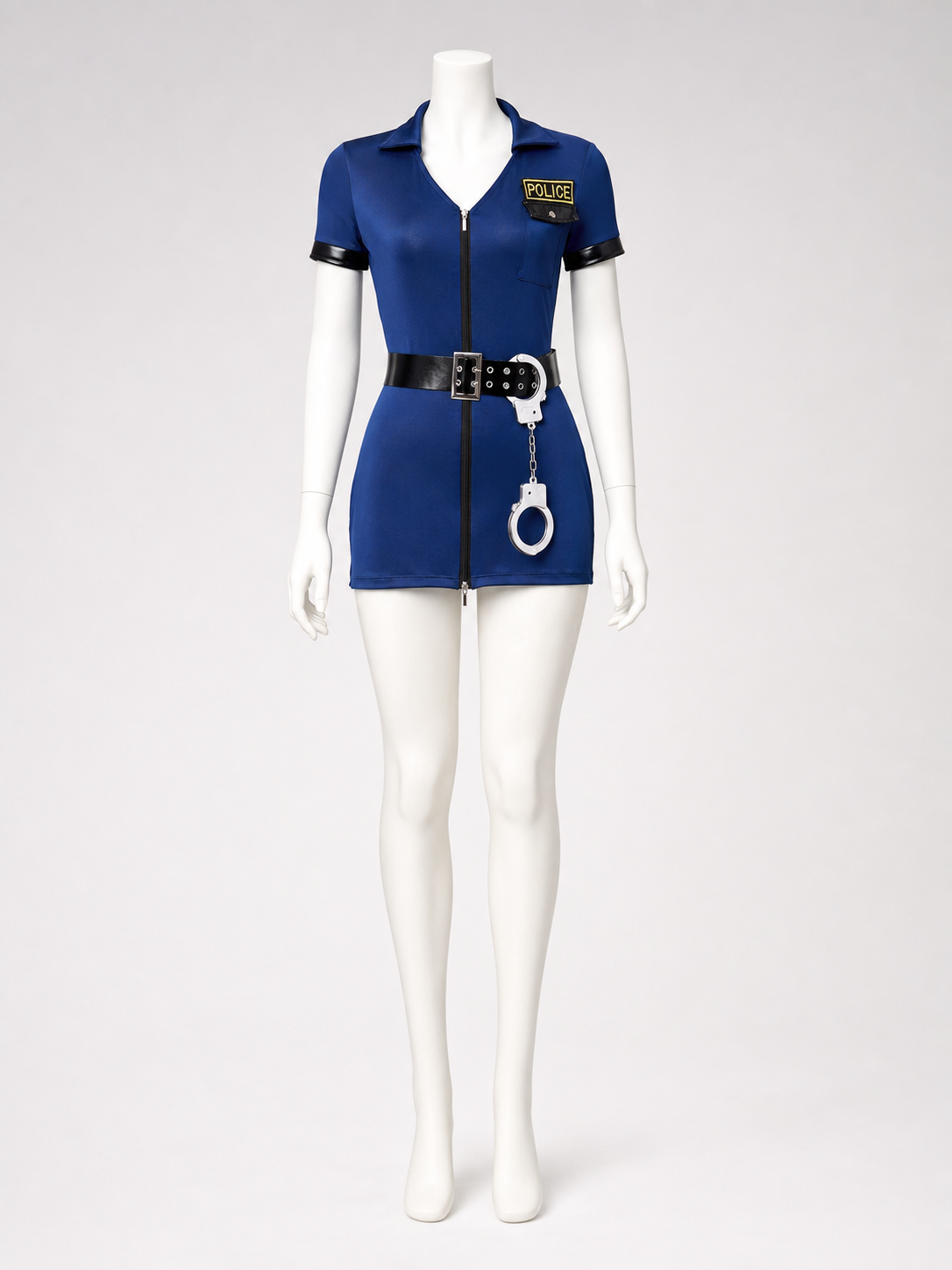 Police Costume with Shorts for Halloween Cosplay